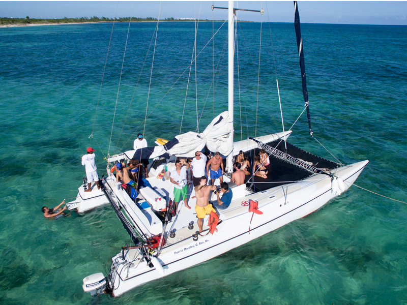 catamaran tour riviera maya