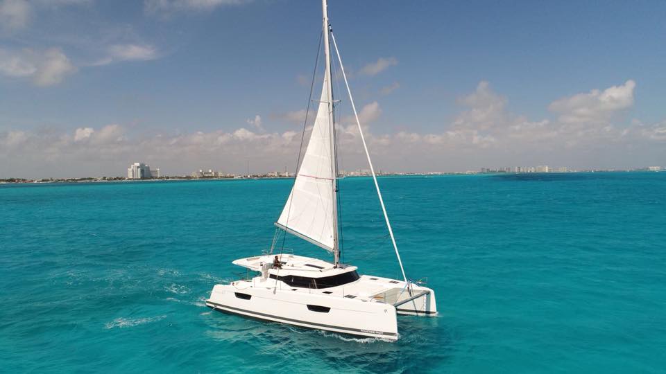 luxury catamaran tour in cancun isla mujeres mexico