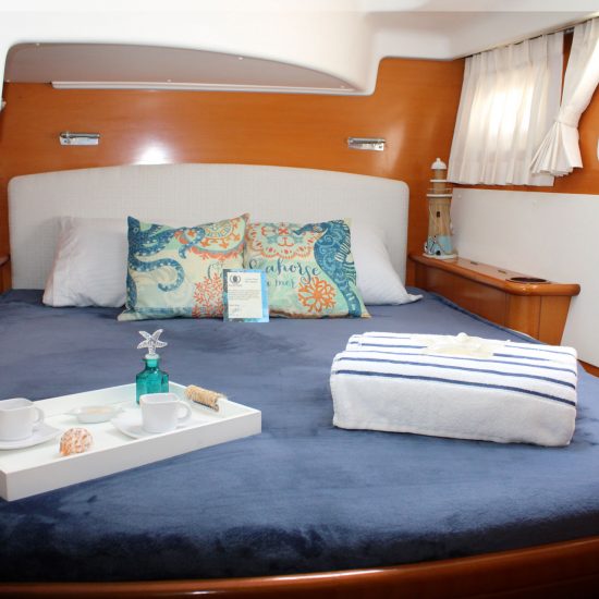 luxury catamaran bedroom riviera maya