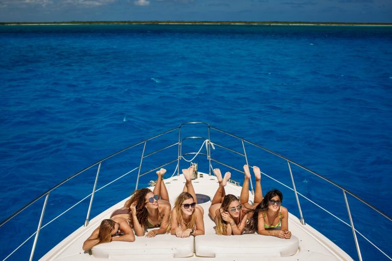girls just wanna have fun on a yacht bachelorette party