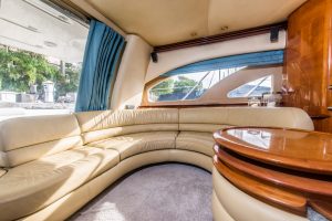 interior yacht rental 56ft belle