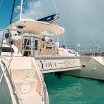 luxury catamaran rental Tulum,Playa Del Carmen and Puerto Aventuras, girls sailing in Luxury