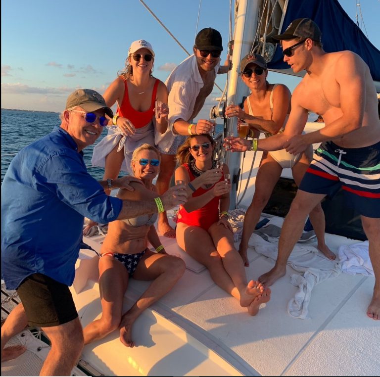 cheers to sunset boat charters riviera maya
