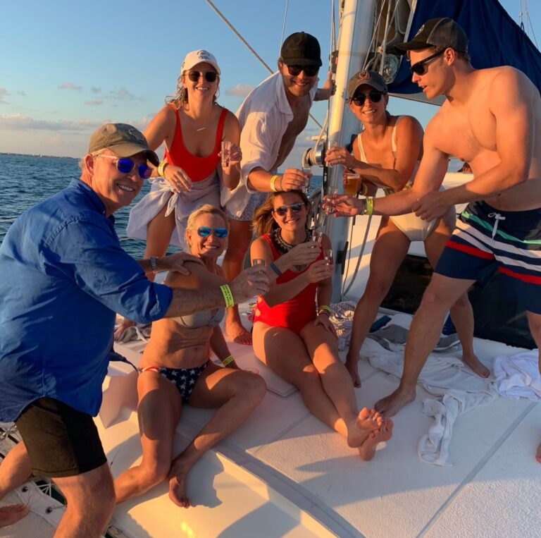 cheers to sunset boat charters riviera maya