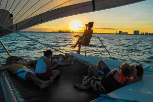 group sunset sailing