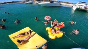 Puerto Aventuras Boats in Bocana Bay
