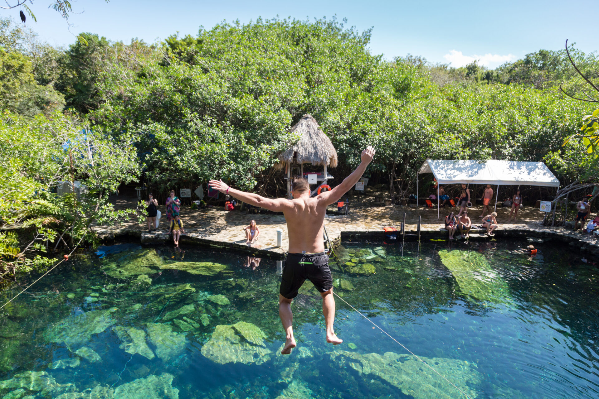 Cenote CRistalino visit with Mexico Sol Tours