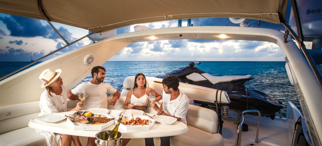 sunset cruise riviera maya dinner on yacht rental