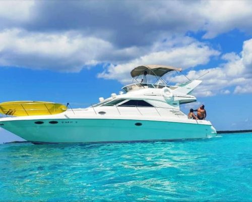 40ft sea ray riviera maya catamarans full view