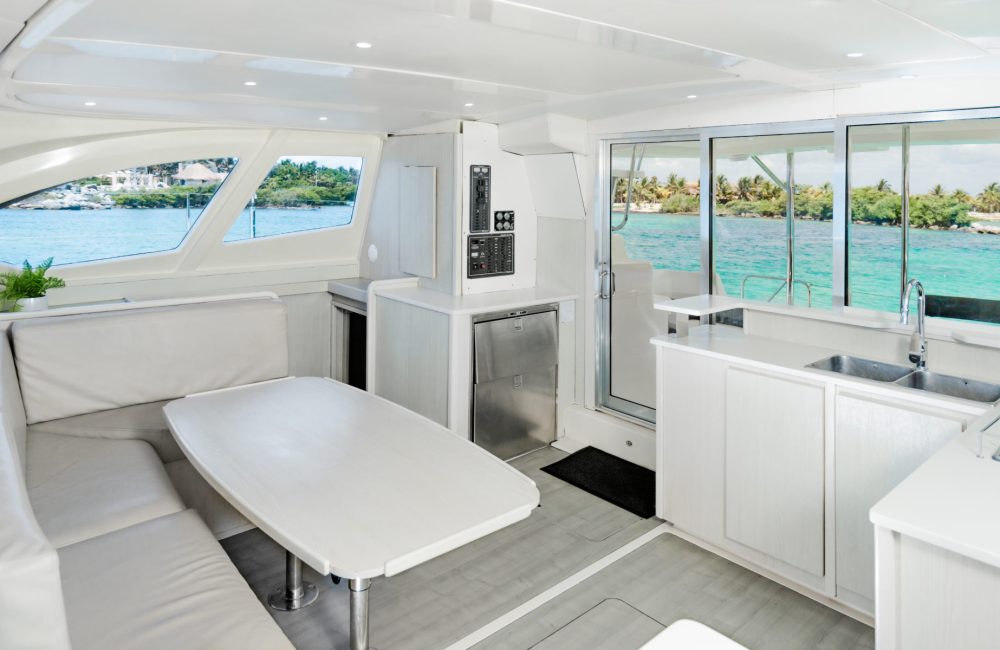 Luxury private catamaran rental in playa del carmen, riviera maya, mexico.