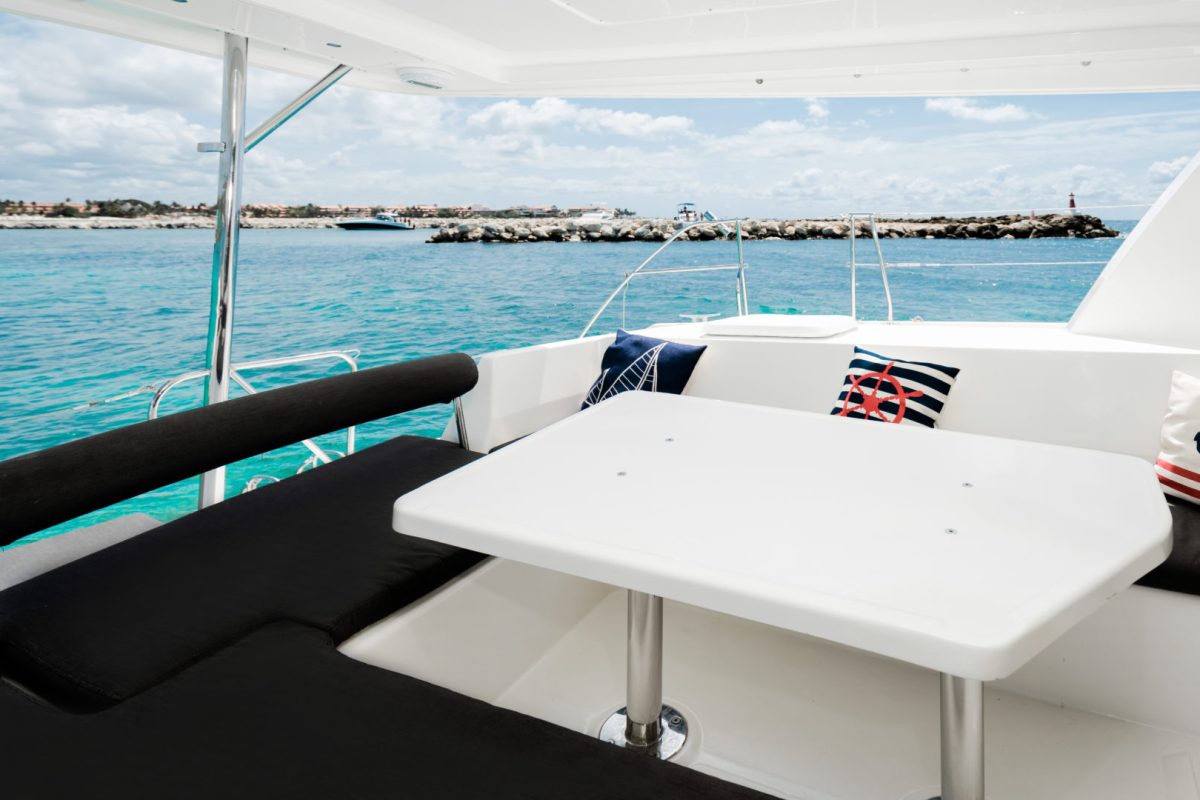 Luxury private catamaran rental in playa del carmen, riviera maya, mexico.