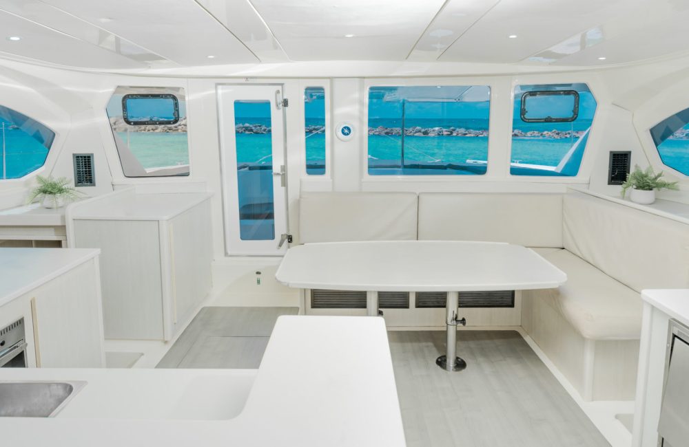 Luxury private catamaran rental in playa del carmen, riviera maya, mexico.