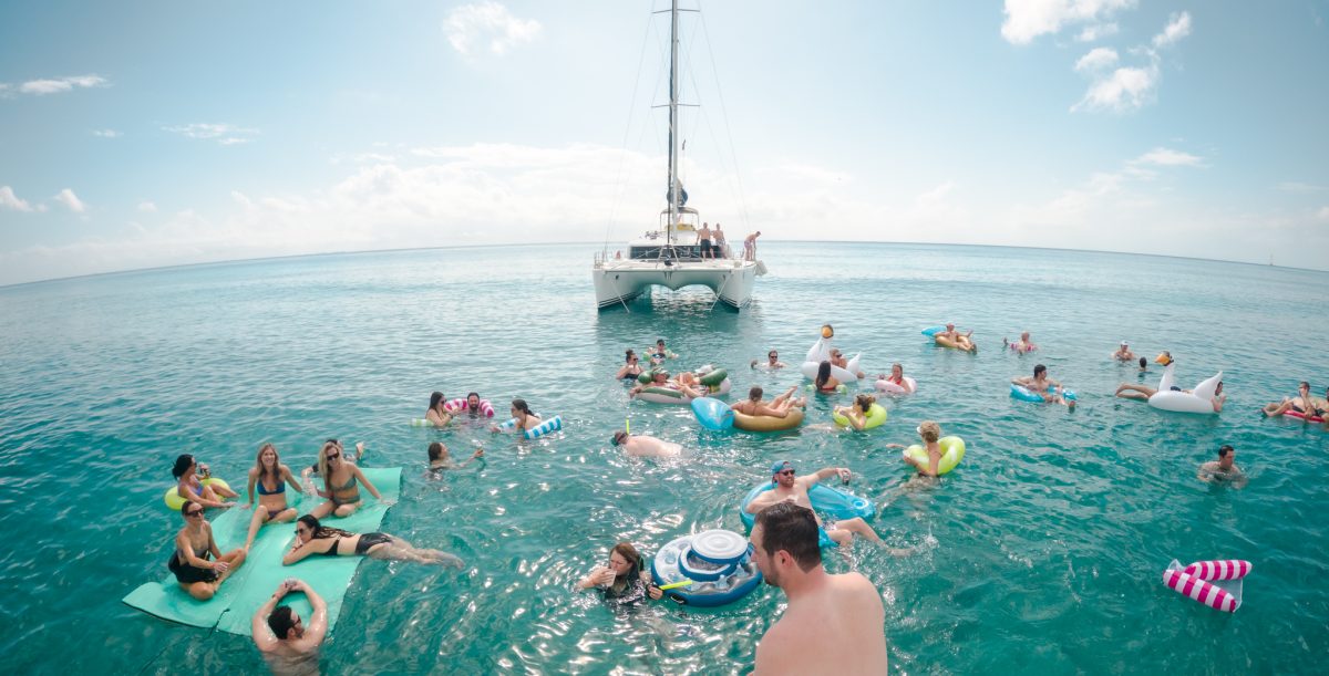 Amazing Private Corporate catamaran charter Riviera Maya mexico