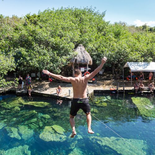 Cenote CRistalino visit with Mexico Sol Tours