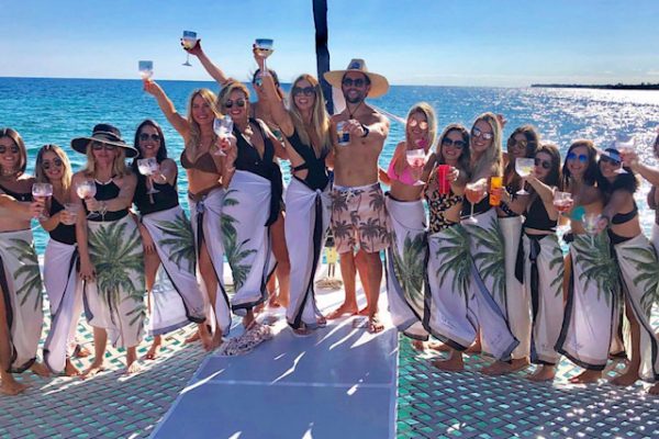 wedding group private charter mexico - catamaya catamaran puerto aventuras