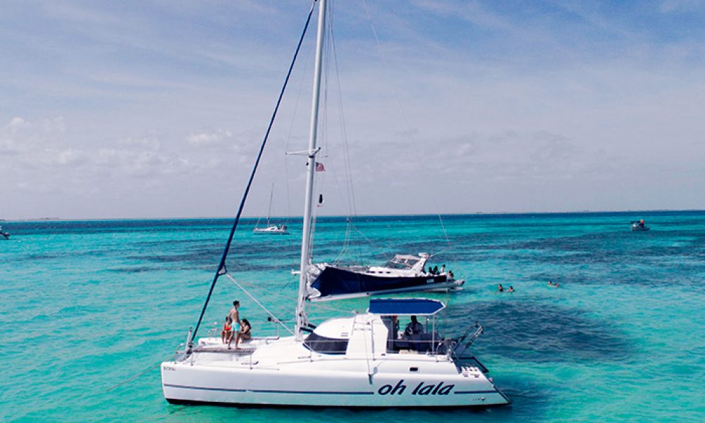small catamaran in cancun and isla mujeres